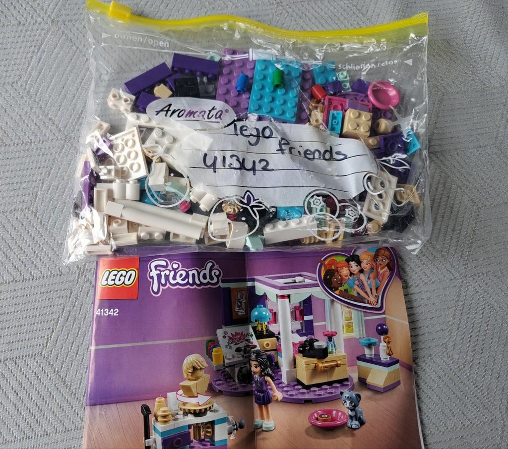 LEGO Friends 41342 Emma's Slaapkamer, Ophalen of Verzenden, Gebruikt, Complete set, Lego