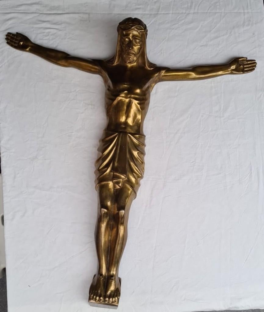 Bronzen Corpus Christi, 90 x 82 cm, 26 kg, Ophalen