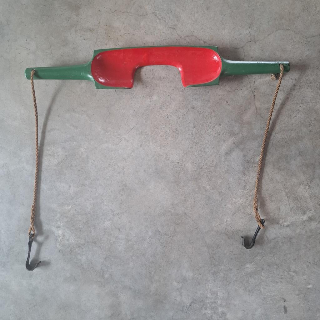 Origineel Houten Juk met IJzeren Haken, Antiek en Kunst, Ophalen of Verzenden