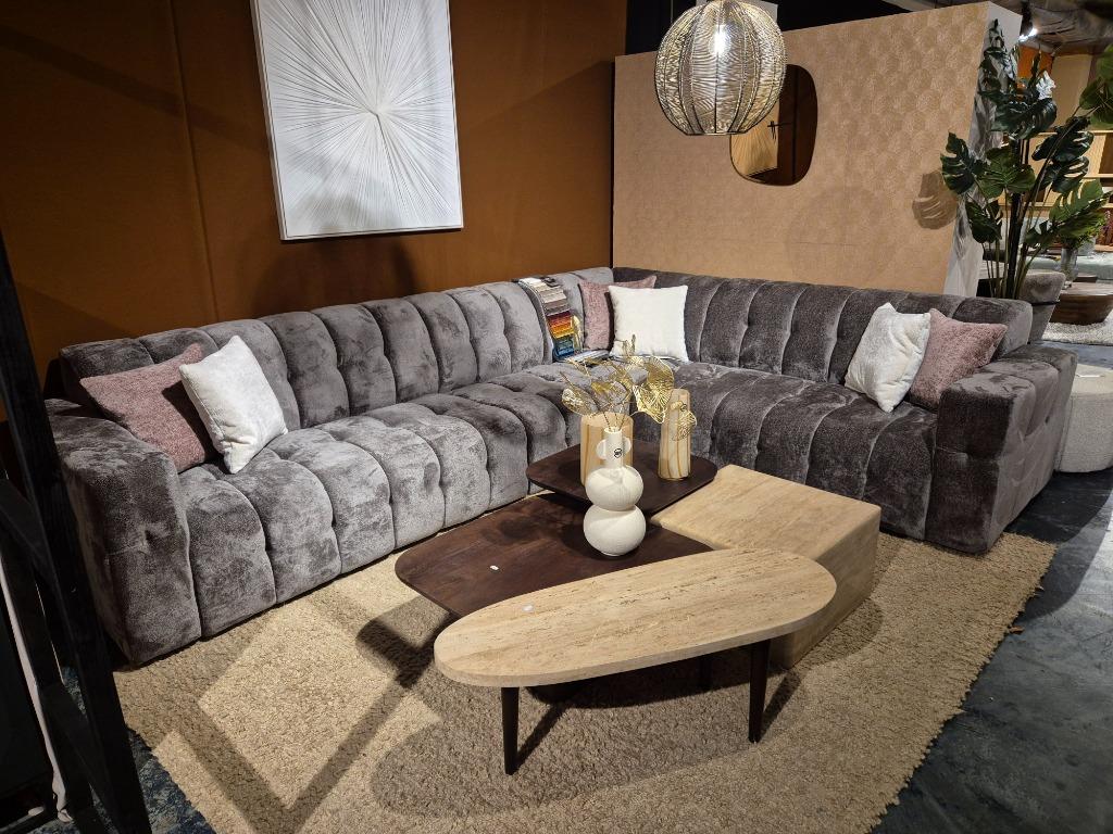 Hoekbank Dublin (LxB): 350/272 cm Incl 5 Jaar just enjoy!, 250 tot 300 cm, Overige maten, Leer, Nieuw
