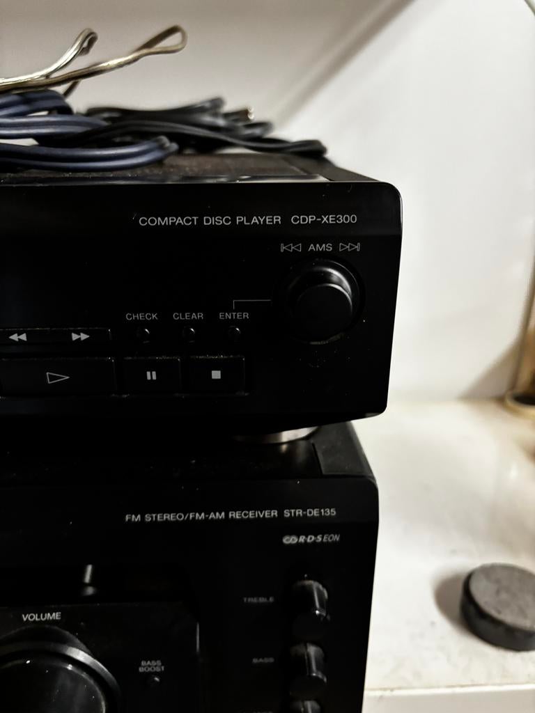 Versterker en cd speler, Audio, Tv en Foto, Versterkers en Receivers, Ophalen of Verzenden, Zo goed als nieuw, Sony