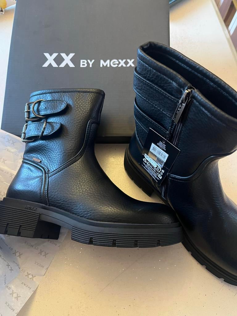 Mexx Laarsjes Maat 39 - Stoer en Stijlvol, Kleding | Dames, Schoenen, Ophalen of Verzenden, Nieuw, Zwart, Lage of Enkellaarzen