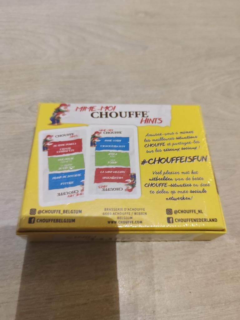 Mime-Moi Chouffe Hints - Leuk gezelschapsspel!, Hobby en Vrije tijd, Gezelschapsspellen | Bordspellen, Vijf spelers of meer, Ophalen of Verzenden