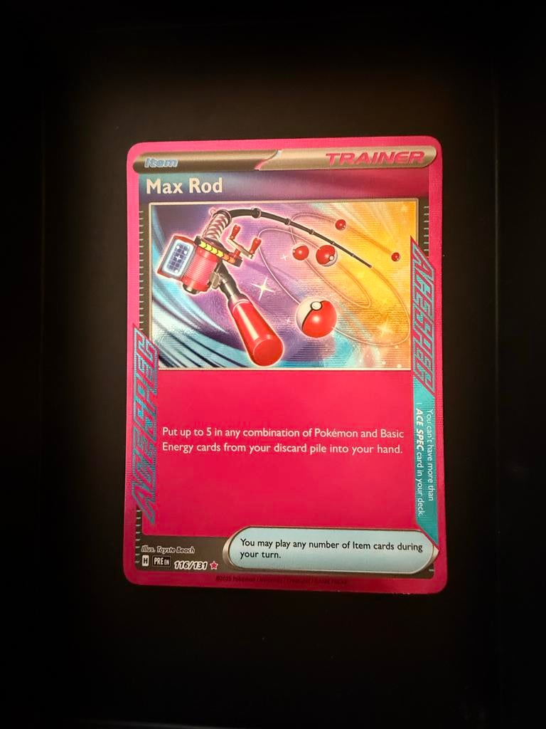 Max Rod 116/131 - Prismatic Evolutions Pokémonkaart, Ophalen of Verzenden, Nieuw, Losse kaart