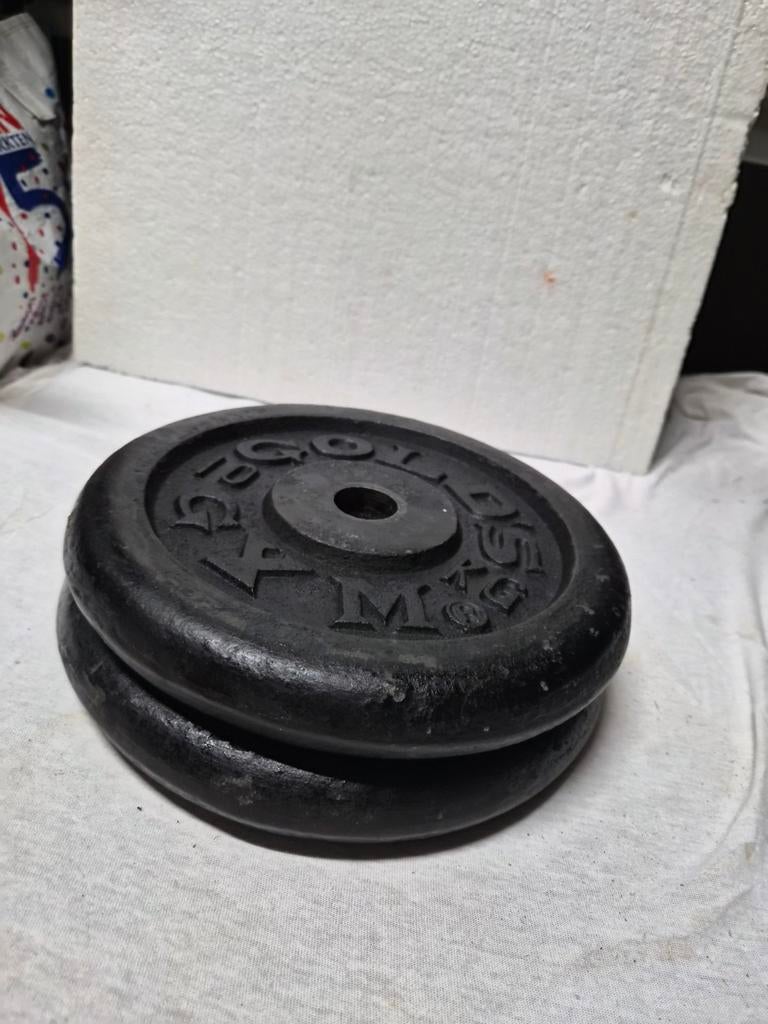 2x 10 kg schijven Gold's gym, Ophalen