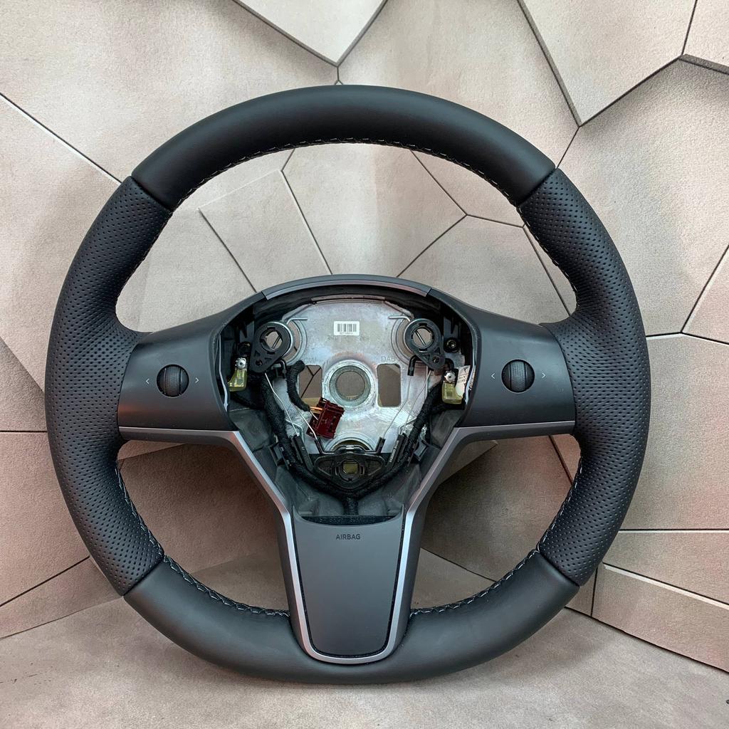 Stuurwiel Stuur Tesla model 3 NIEUW LEER, Auto-onderdelen, Besturing, Nieuw, Ophalen of Verzenden