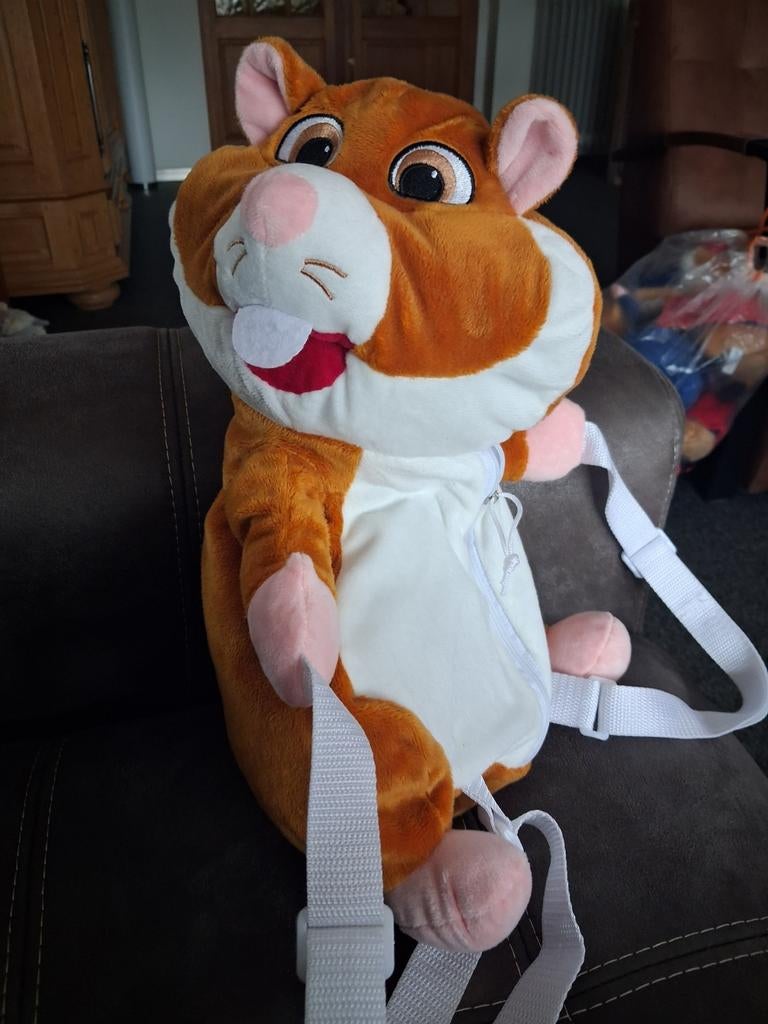 AH HAMSTER RUGTAS EN SLEUTEL HANGER, Albert Heijn, Ophalen of Verzenden