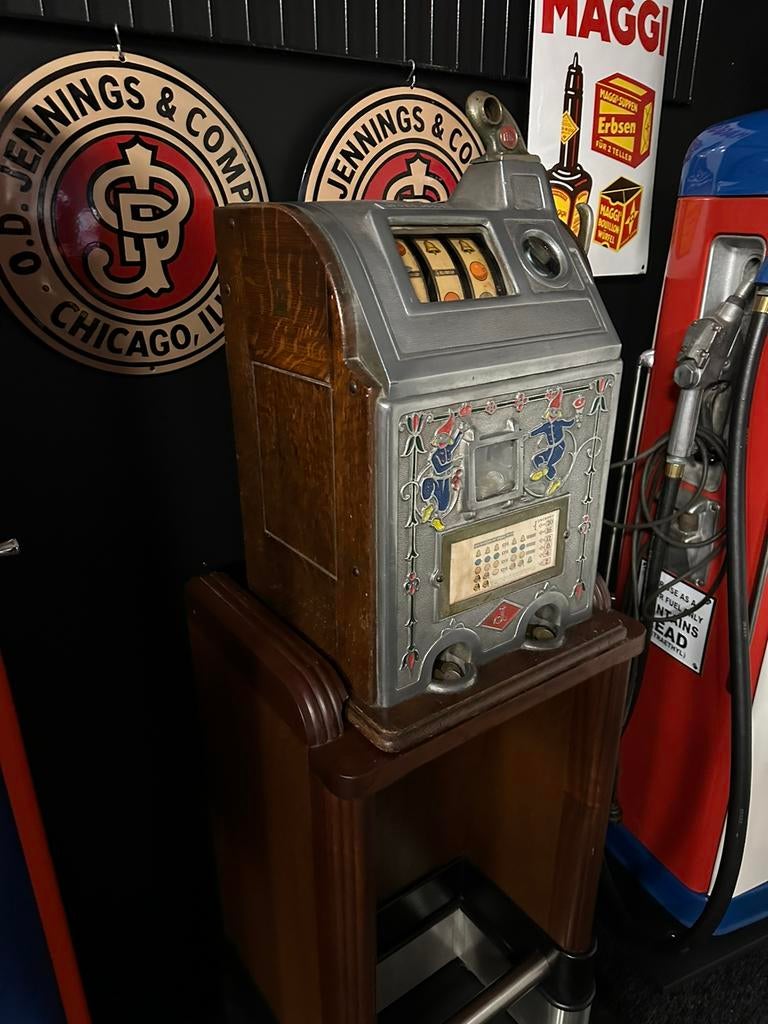 Prachtige eenarmige bandiet Jennings Dutchboy gokkast, Verzamelen, Automaten | Gokkasten en Fruitautomaten, Overige munten, Ophalen