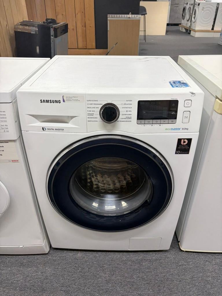 Samsung wasmachine - schoon - garantie, Gebruikt, Ophalen of Verzenden, Voorlader, 85 tot 90 cm