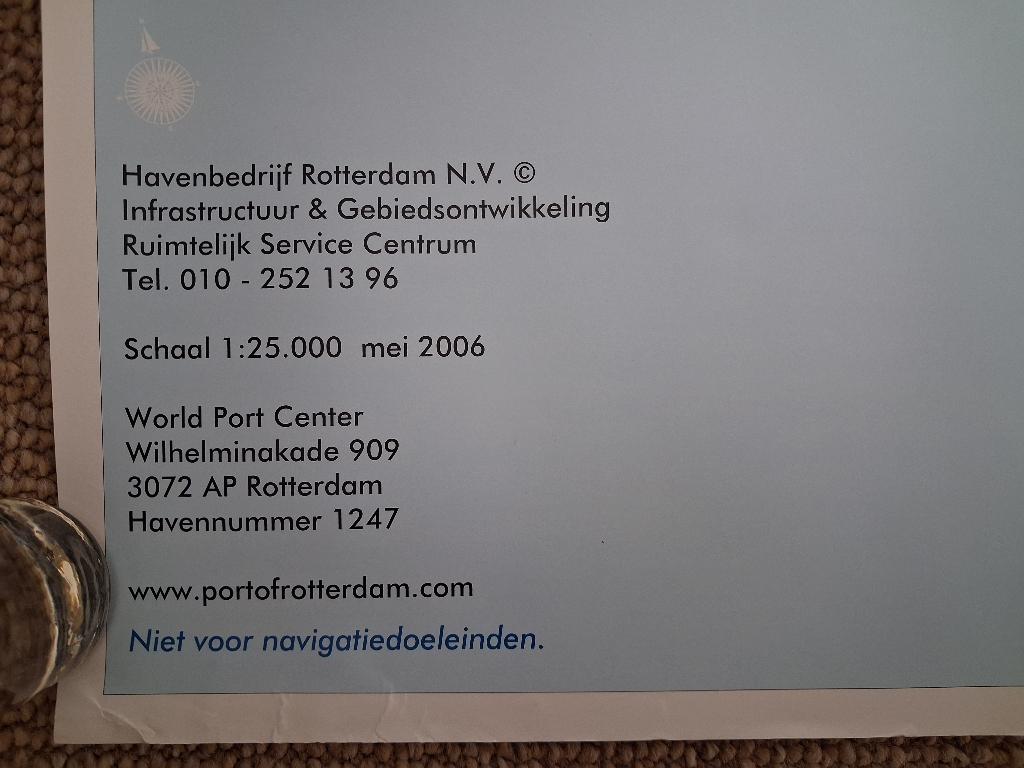 Land- en havenkaart 2006, Rotterdam en omstreken, Boeken, Atlassen en Landkaarten, Ophalen, 2000 tot heden, Nederland, Landkaart