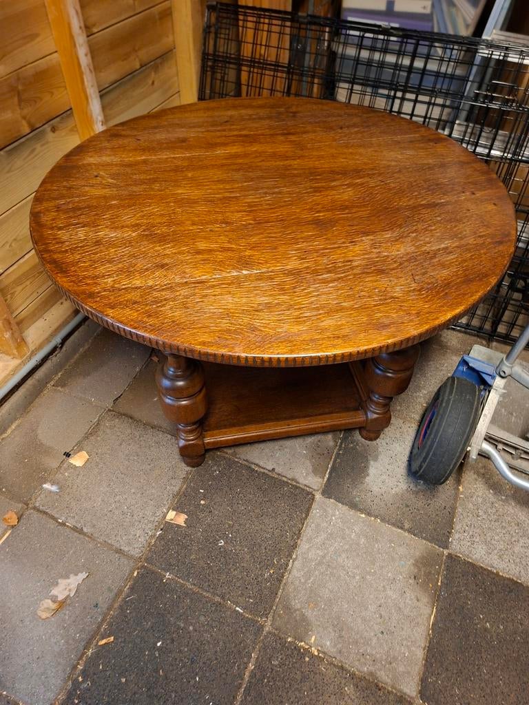Antieke salontafel Eiken, Antiek en Kunst, Ophalen of Verzenden