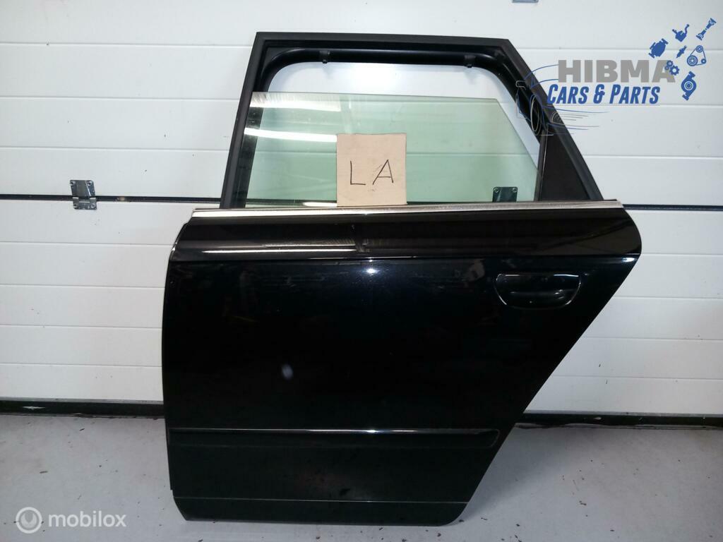 Audi A4 Avant B7 Portier Links Achter Phantom Black 04 - 11, Gebruikt, Deur, Achter, Audi
