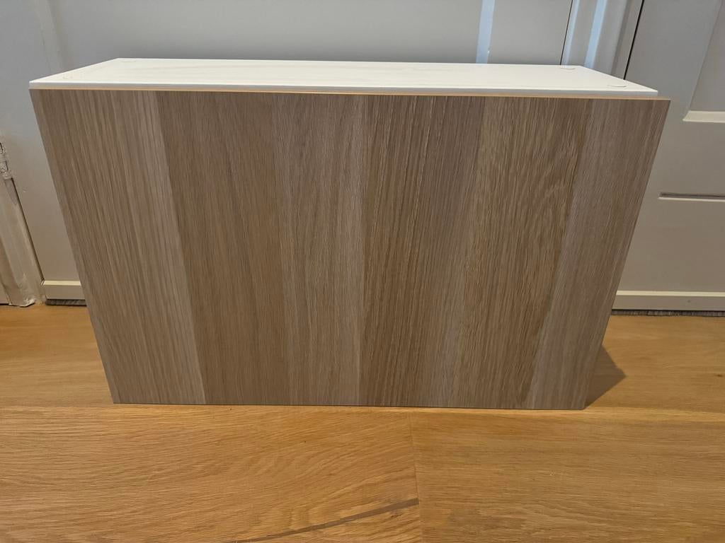 Ikea Besta wit basiselement met Lappviken eikeneffect deur, Ophalen of Verzenden, Zo goed als nieuw