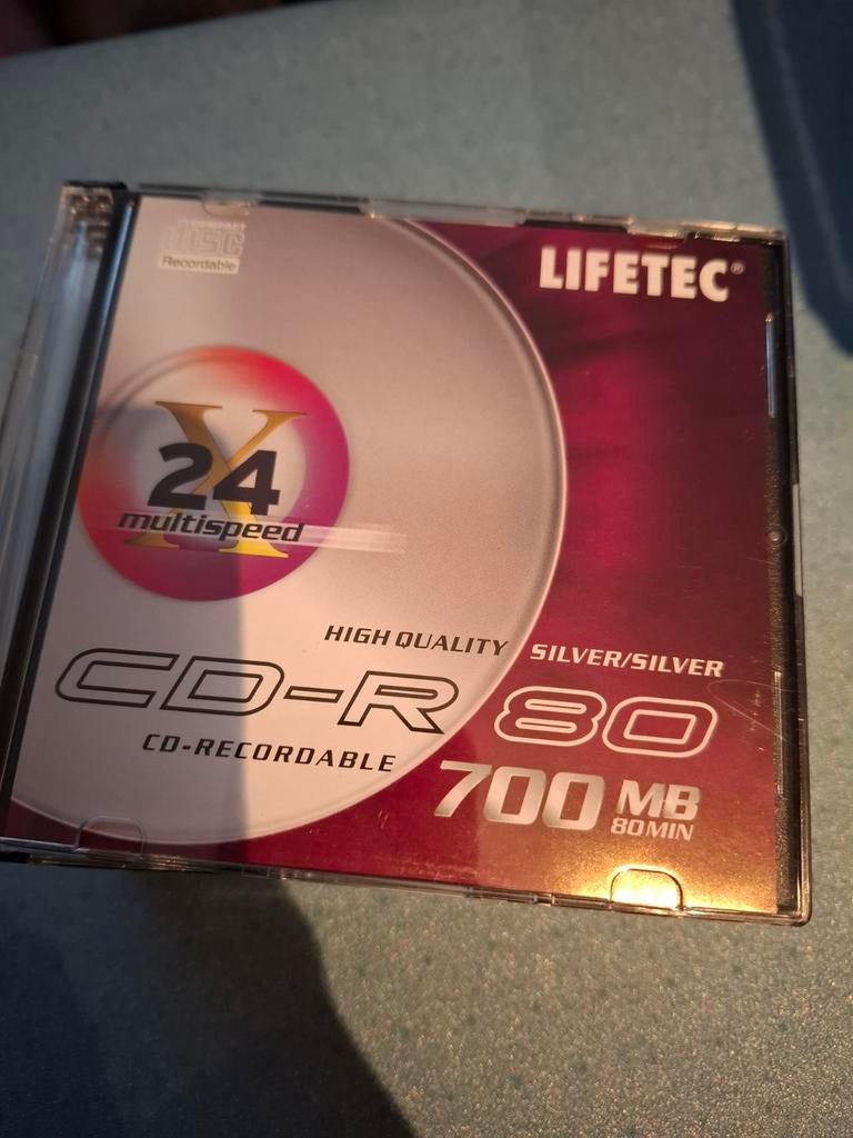 Lifetec CD-R 80 - Nieuw in verpakking - 16 stuks, Computers en Software, Lifetec, Op spindel, Cd, Nieuw