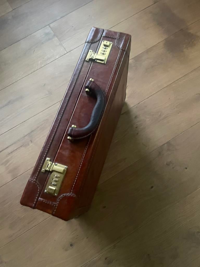 The Bridge attaché koffer - puntgaaf, Slot, Ophalen of Verzenden, Zo goed als nieuw, Minder dan 35 cm