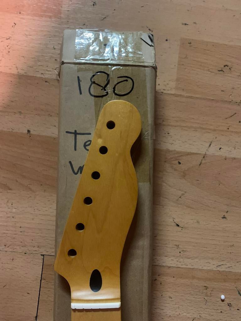 Telecaster hals” Maple roasted nitro satin” no180/81, Feen, Geen, Nieuw, Ophalen of Verzenden