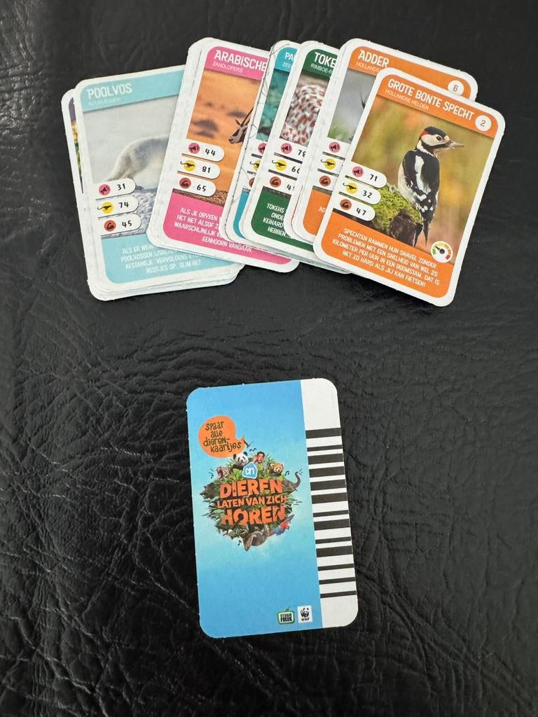 AH dierenkaarten dieren laten van zich horen albert heijn, Verzamelen, Supermarktacties, Albert Heijn, Ophalen of Verzenden