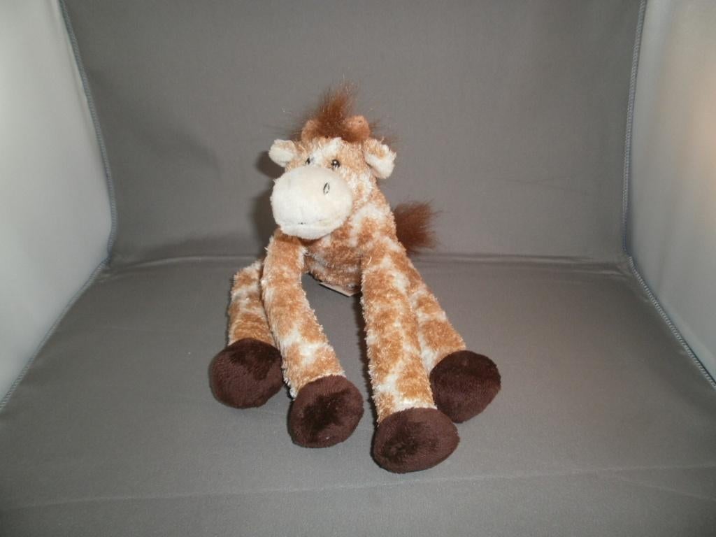 Anna club plush giraf bruin gevlekt crème snuit en donkere, Ophalen of Verzenden, Zo goed als nieuw, Overige typen