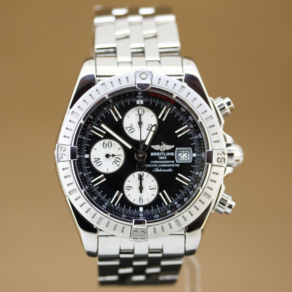 Breitling Chronomat Evolution Staal A13356, Sieraden, Tassen en Uiterlijk, Horloges | Heren, Staal, Gebruikt, Staal, Breitling