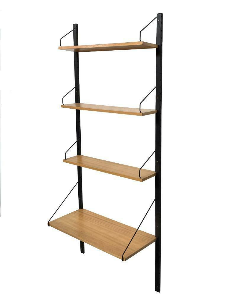 Vintage Poul Cadovius Royal System wandsysteem wall unit, Ophalen of Verzenden, Overige houtsoorten, Met plank(en)