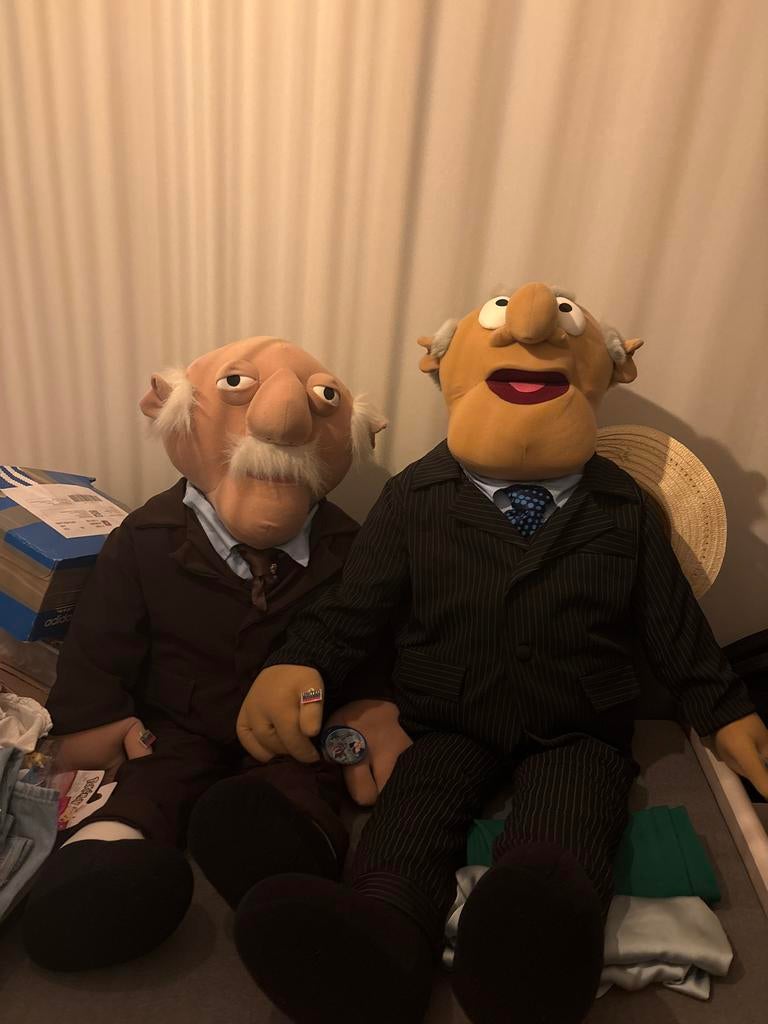 Muppets Waldorf & Statler Poppen Special Edition +1 Meter, Ophalen, Zo goed als nieuw, Overige typen