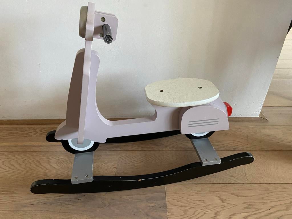 Jip houten schommelscooter/hobbelscooter, Ophalen, Gebruikt