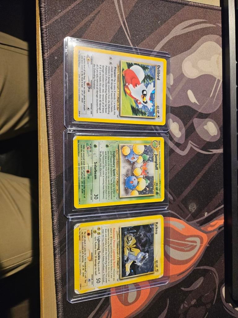 3 oude pokemon kaarten, Ophalen of Verzenden, Zo goed als nieuw, Meerdere kaarten