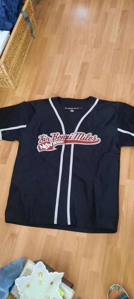 Sir Benni Miles Baseball Shirt - Maat L - Zwart, Kleding | Heren, Sir Benni Miles, Maat 52/54 (L), Zwart, Ophalen of Verzenden