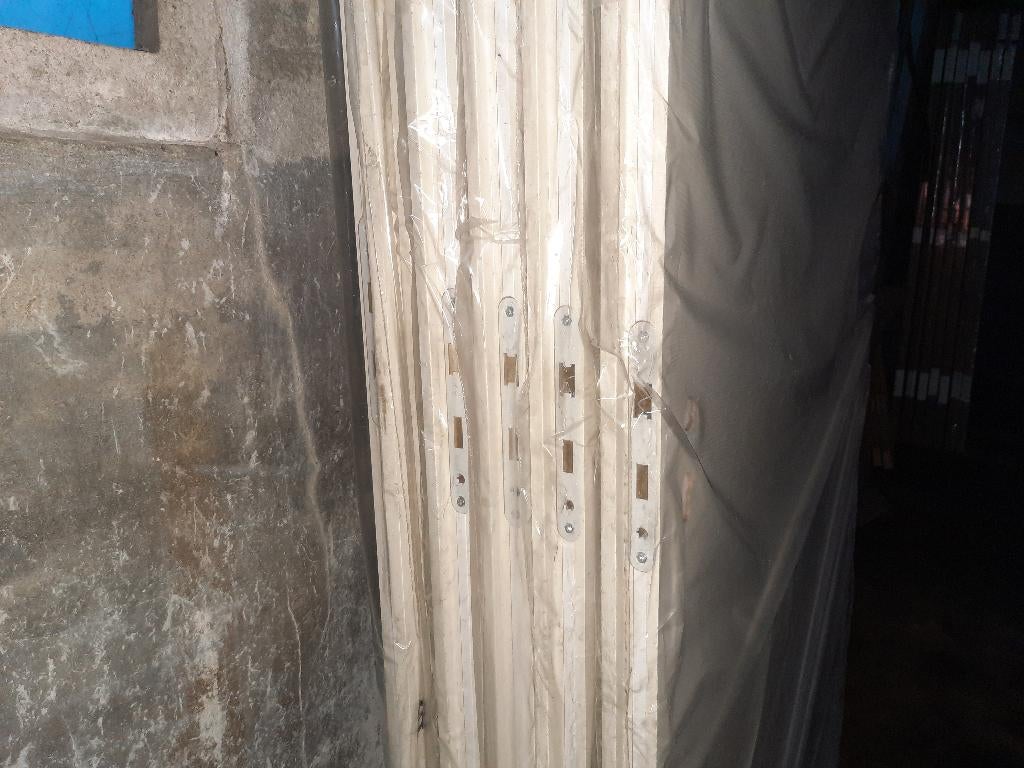 Vervolux Brandwerende opdekdeur 2115x857 Creme, Ophalen, 80 tot 100 cm, Binnendeur, Zo goed als nieuw