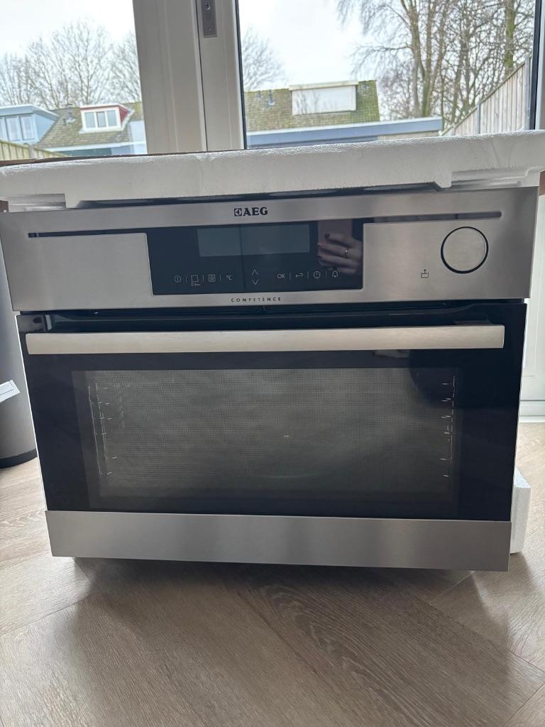 AEG KS8400501M stoomoven, Witgoed en Apparatuur, Ovens, Oven, Inbouw, 45 tot 60 cm, Ophalen