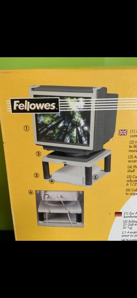 Laptop verhoger beeldscherm Fellowes nieuw, Ophalen of Verzenden, Nieuw, Fellowes, In hoogte verstelbaar