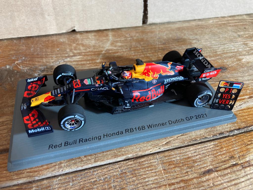 ✅ Max Verstappen 1:43 Winner Dutch GP 2021 RB16B Spark, Ophalen of Verzenden, Nieuw, Formule 1