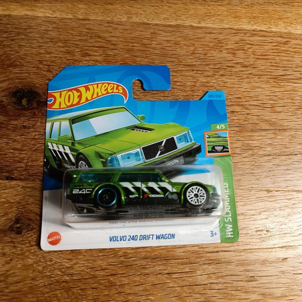 hot wheels volvo 240 drift wagon hw slammed groen, Ophalen of Verzenden, Nieuw, Auto