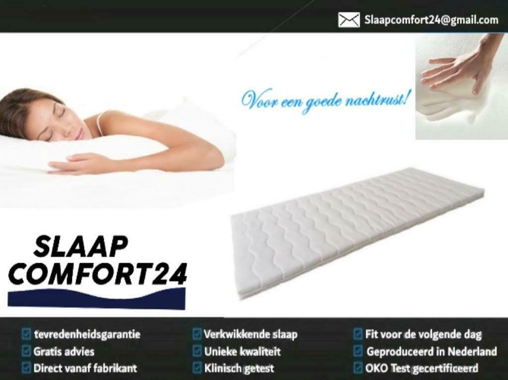 Topmatras matrastopper 7 cm traagschuim topper, Ophalen of Verzenden, 80 cm, Matras, 200 cm