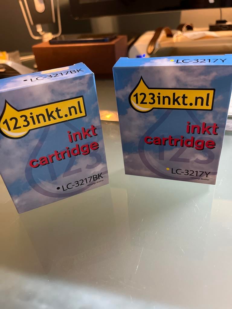 zwart en geel cartridge voor Brother MFC-J printer, Ophalen of Verzenden, Nieuw