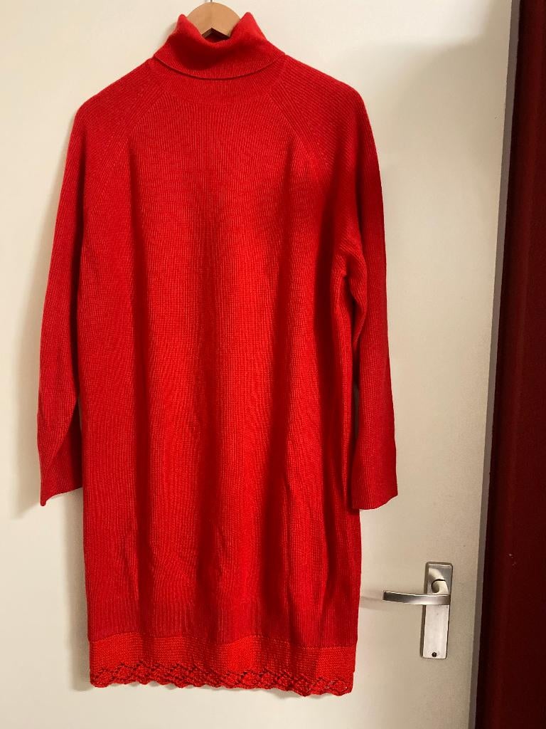 Max Mara Jurk rood 42/44, Maat 42/44 (L), Nieuw, Ophalen of Verzenden, Rood
