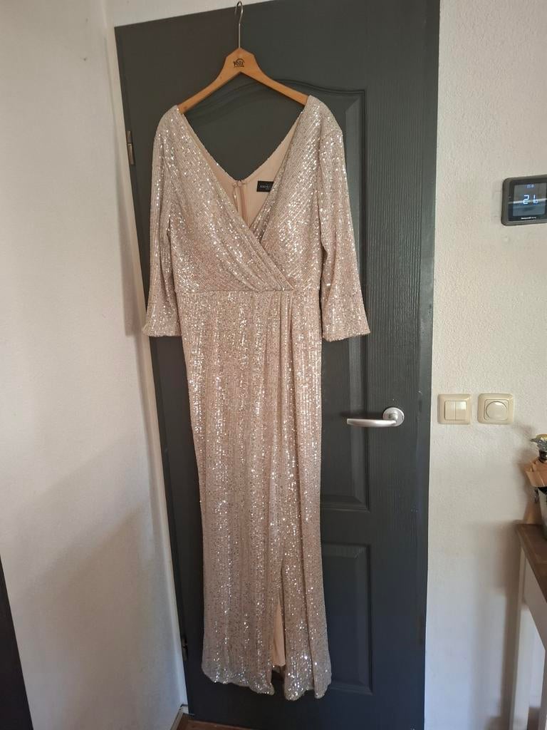 Elegante Juju & Christine Galajurk -46, Beige, Maat 46/48 (XL) of groter, Ophalen of Verzenden, Zo goed als nieuw