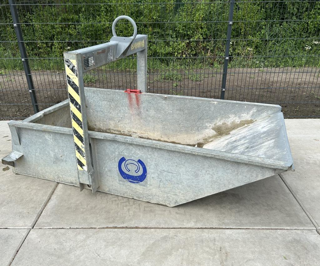 Kraancontainer/kraan container/cranecontainer 1000L 2000KG, Doe-het-zelf en Verbouw, Overige Doe-het-zelf en Verbouw, Gebruikt