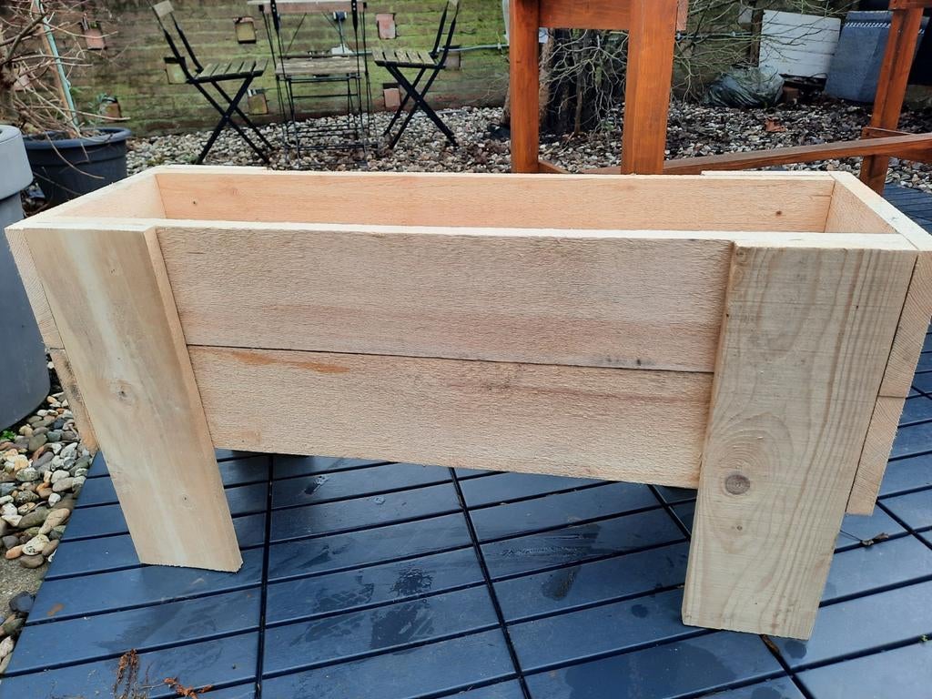 Stoere Plantenbak Steigerhout  25 euro, Ophalen, Nieuw, Vierkant, Hout