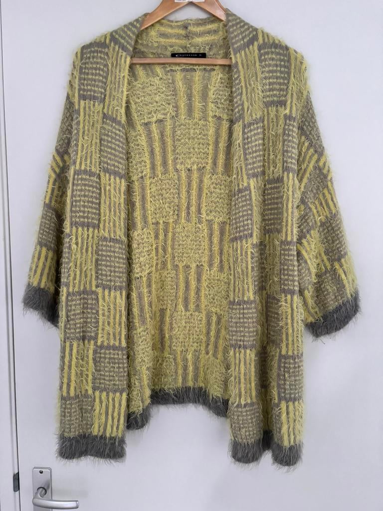 Vest geel en grijs, Expresso, M, Ophalen of Verzenden, Gedragen, Maat 38/40 (M), Overige kleuren