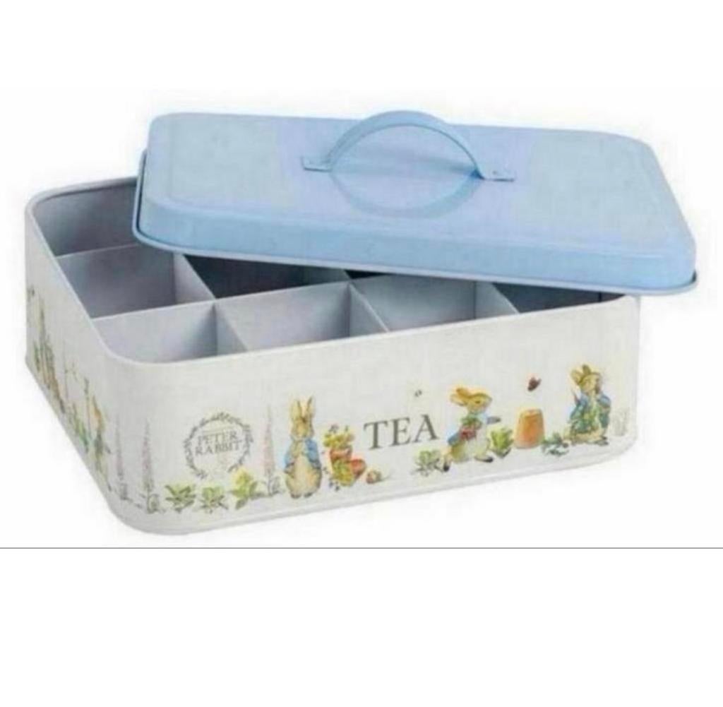 Peter Rabbit Classic Tea Caddy - Blikken theedoos thee-doos, Ophalen of Verzenden, Nieuw, Thee