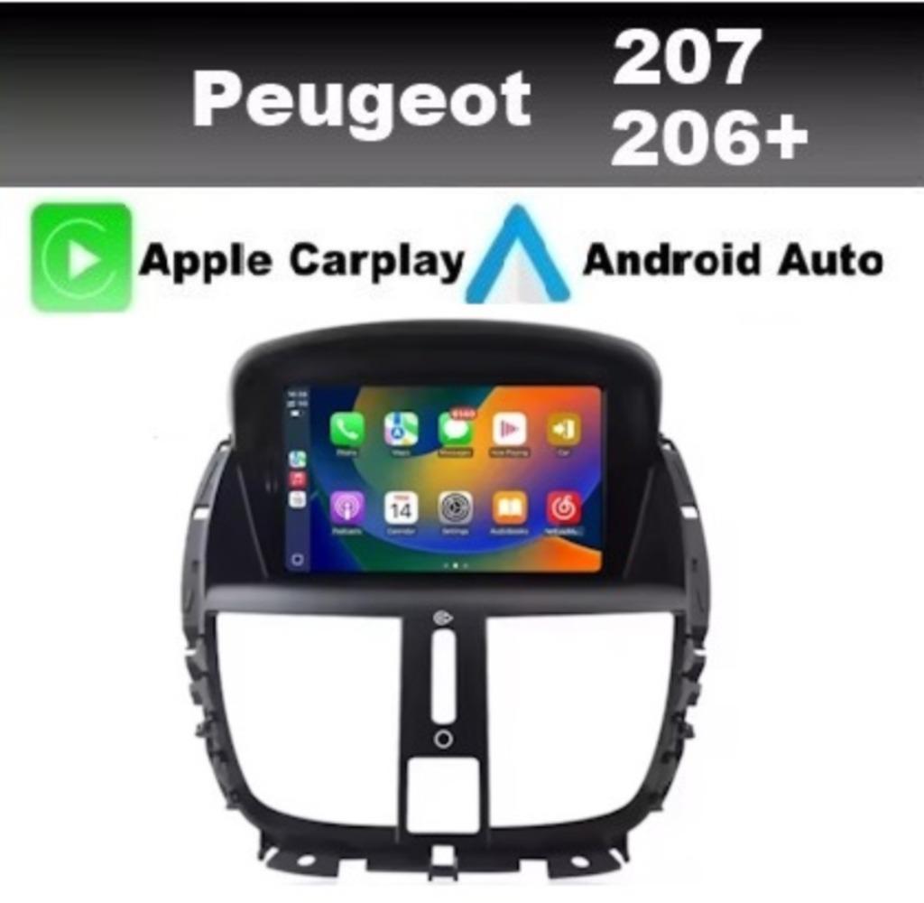 Peugeot 207 206+ navigatie android 14 wifi carplay dab+ usb, Ophalen of Verzenden, Nieuw