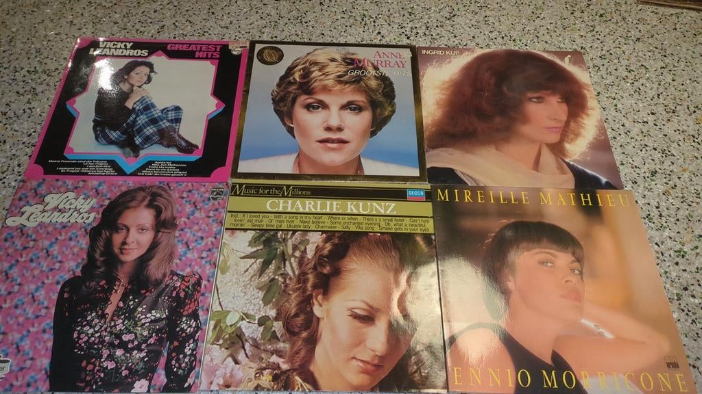 Diverse Vinyl Collectie - Vicky Leandros, Mireille Mathieu, Ophalen, Gebruikt, 12 inch