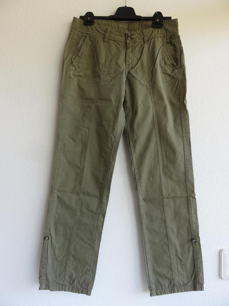 Esprit lange luchtige katoenen broek khaki groen maat 36, Maat 38/40 (M), Ophalen of Verzenden, Zo goed als nieuw, Lang