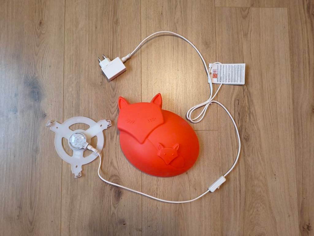 Ikea vos lampje voor aan de muur, Ophalen of Verzenden, Zo goed als nieuw, Kunststof, Modern