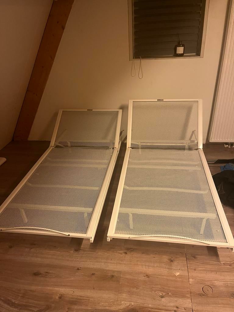 2 losse bedden Kuperus en bekbed, Huis en Inrichting, Slaapkamer | Bedden, Ophalen, 90 cm, Eenpersoons, Wit