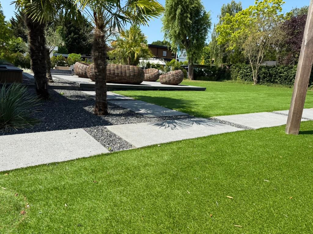 4.5cm hoog Kunstgras. Super Zacht en Mooi! €8,- per m2, Tuin en Terras, Gras en Kunstgras, Ophalen of Verzenden, Zo goed als nieuw