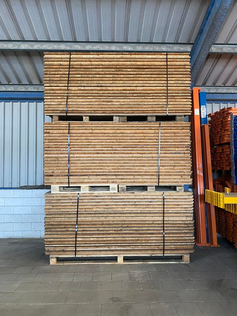 Palletstelling Legborden - Vlonders 2680x800mm, Ophalen, Zo goed als nieuw, 50 mm of meer, Pallet