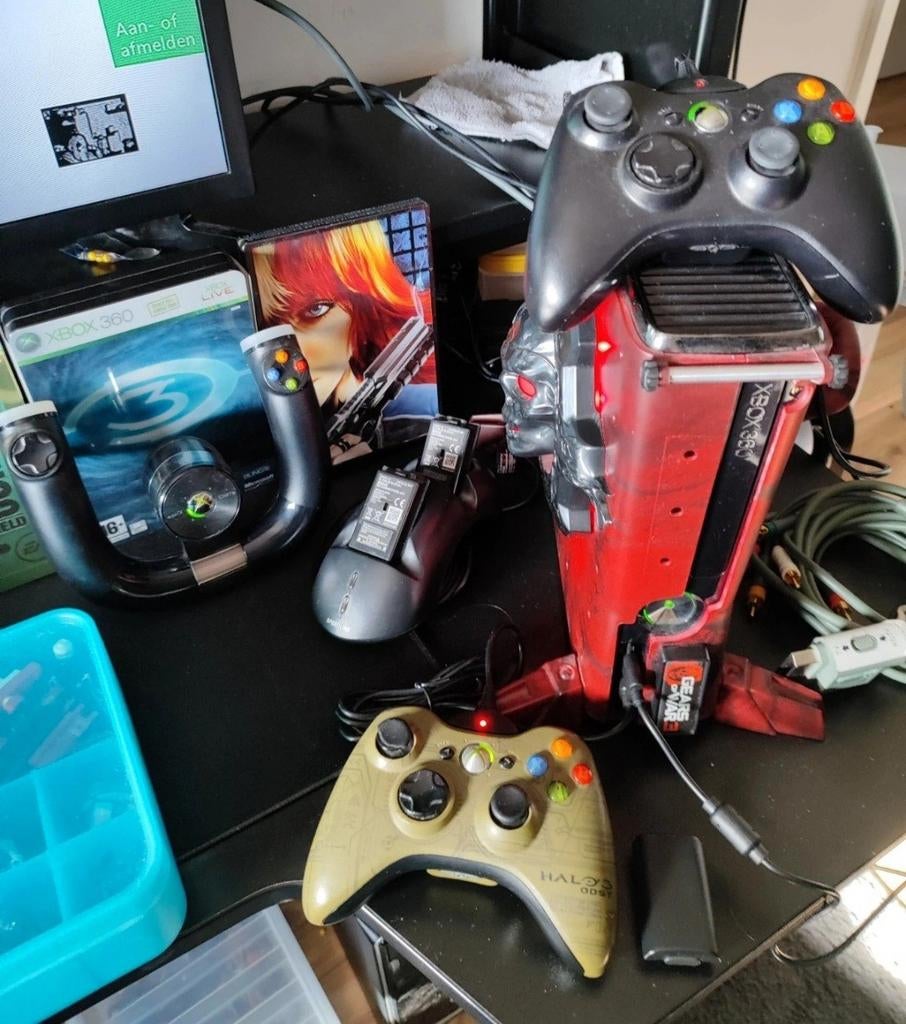 Xbox 360 S (cib) met 84 spellen en mooie extra's., Ophalen, 360 S, Zo goed als nieuw, Met kinect