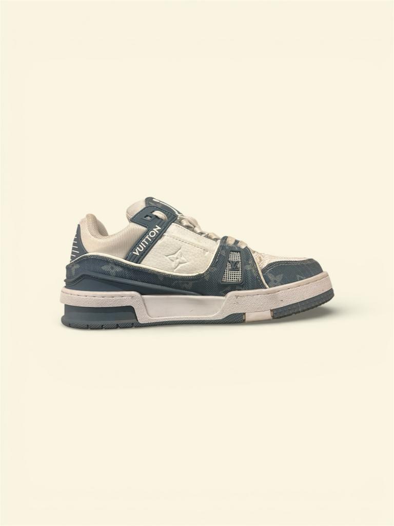 Louis Vuitton Sneakers Maat 38,5 - Gedragen, Verzenden, Gedragen, Sneakers of Gympen